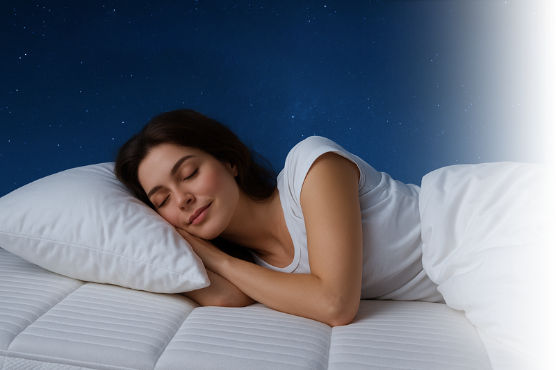 Erholsamer Schlaf auf ergomed® Matratze mit ergonomischer Unterstützung