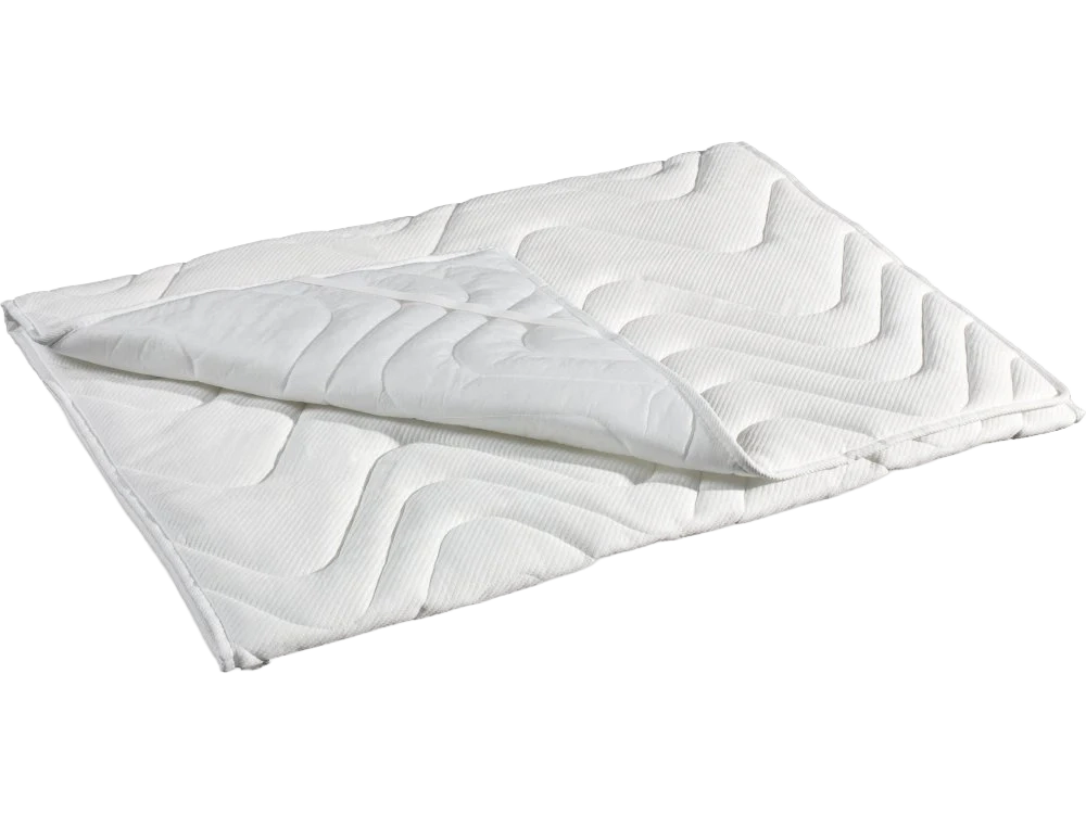 Detailansicht eines hochwertigen ergomed® Matratzenbezugs mit Struktur